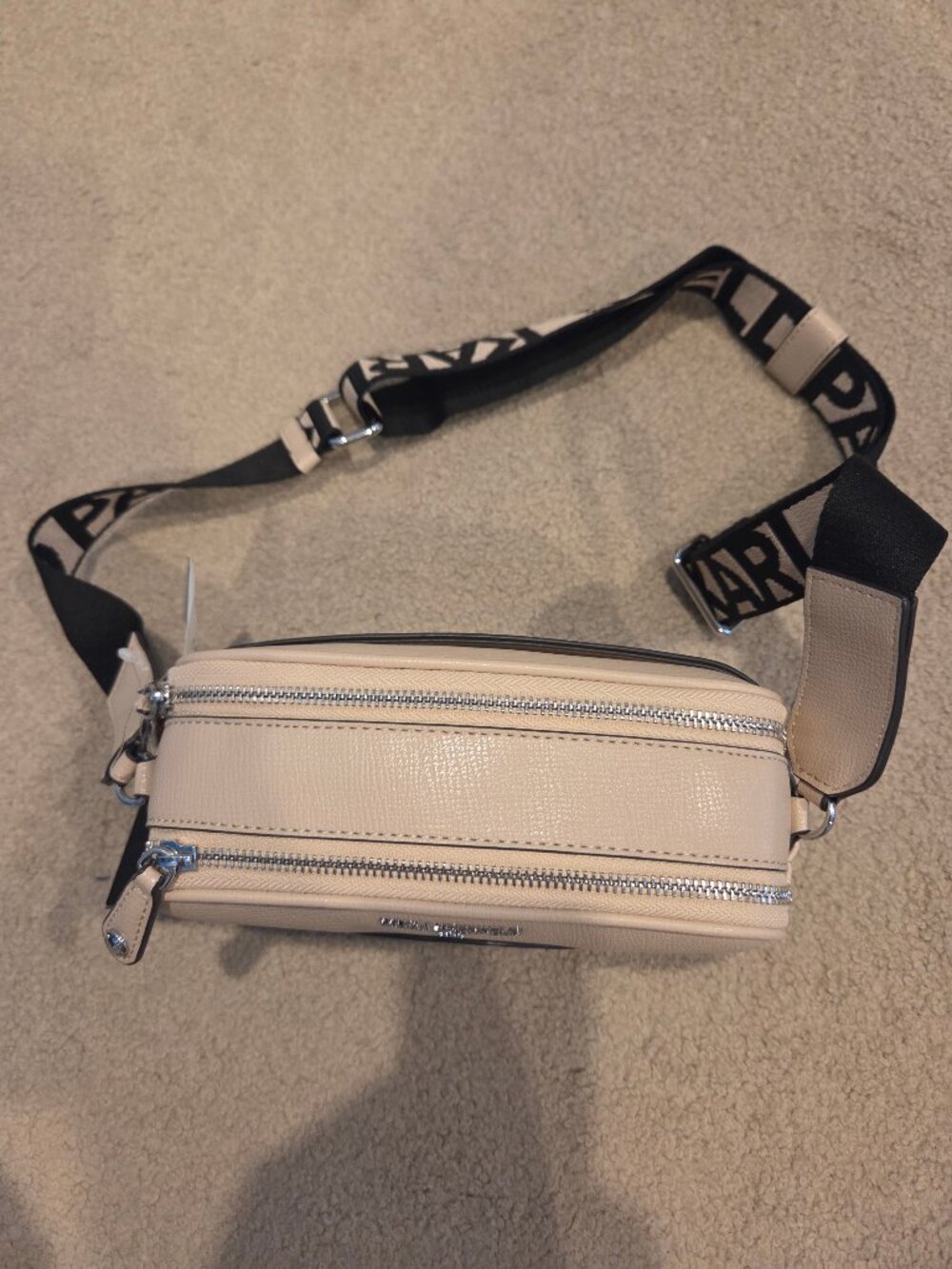Karl Lagerfeld NWT Paris Cream Crossbody Handbag - Picture 2 of 2